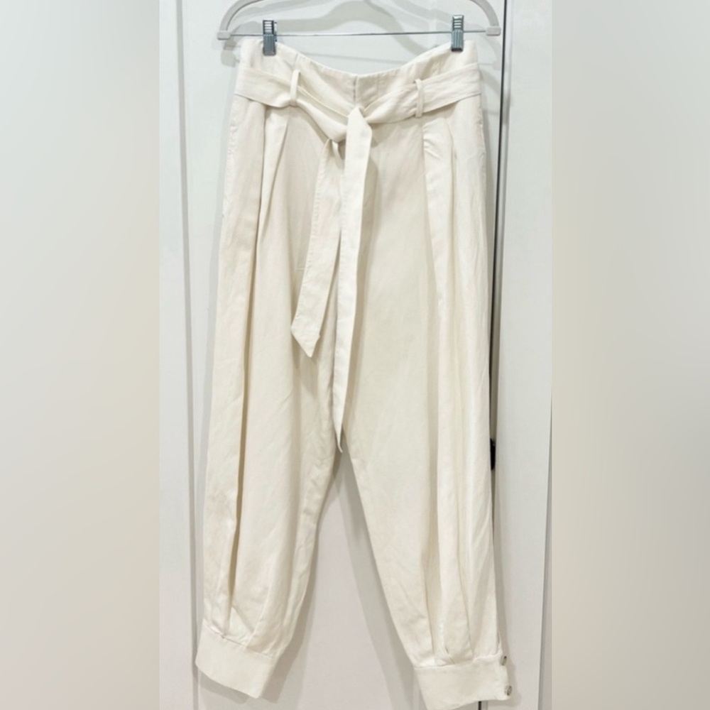 Polo Ralph Lauren White Paper Bag Pants Size 4